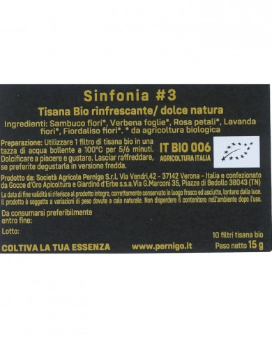 Tisana BIO rinfrescante Sinfonia 3 - Dolce Natura