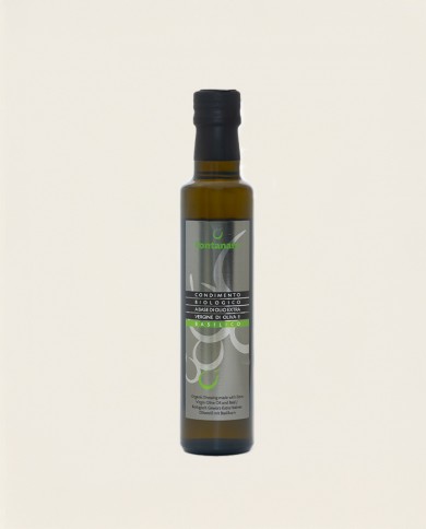 Condimento Biologico a base di Olio Extra Vergine di Oliva e Basilico Fontanara 250ml