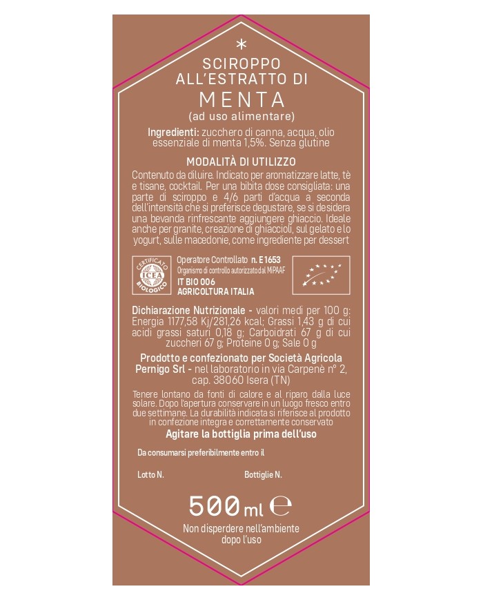 Mint Extract Syrup - 500ml