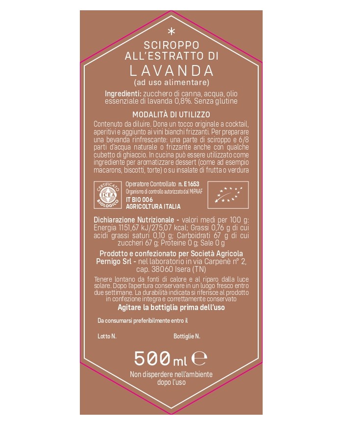 Lavendelsirup - 500ml