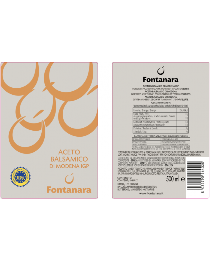 Aceto Balsamico di Modena IGP 500ml