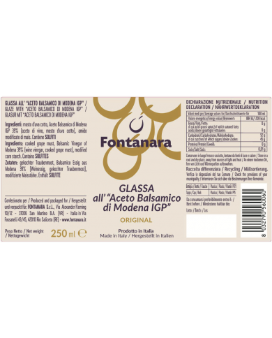 Glassa Di Aceto FONTANARA 250ml