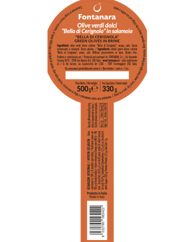 Sweet Olives Bella Cerignola 330 gr