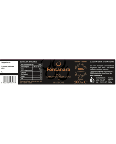 Olio Extra Vergine di Oliva Selezione 100ml