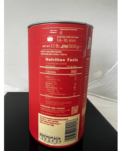 Vialone Nano rice "A" Jar 500gr