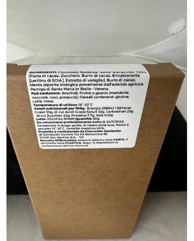 Mint chocolate bar 50 gr