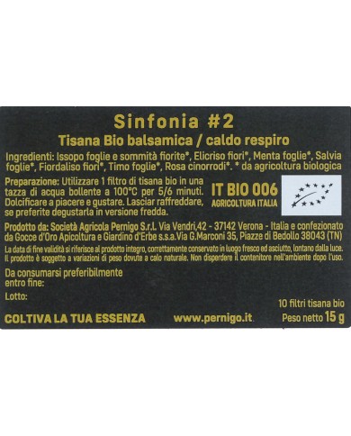 Tisana BIO balsamica Sinfonia 2 - Caldo Respiro